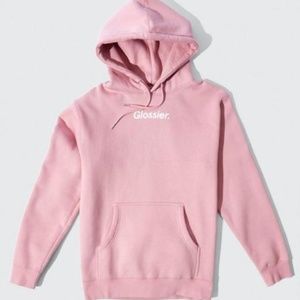 Glossier GlossiWEAR Pink Logo Hoodie